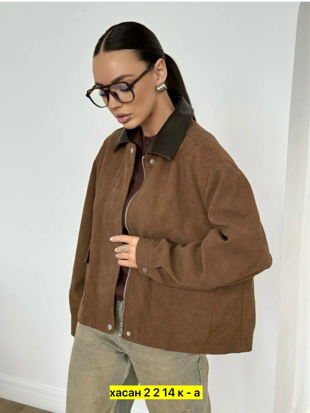 куртка бомбер замшевый willsibi 365449413,куртка замшевая,куртка замш,куртка бомбер замшевая коричневая осень espiritu,куртка замшевая женская