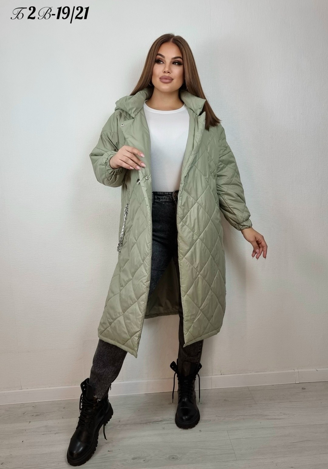 демисезонная куртка,женская демисезонная куртка,куртка удлиненная,куртка стеганая с капюшоном оверсайз,куртка