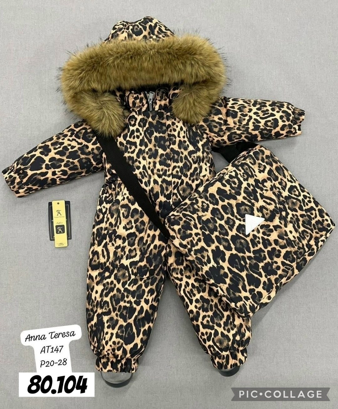 зимний леопардовый комбинезон для девочки d123,комбинезон детский зимний,зимний комбинезон для девочек,комбинезон детский р.24 рост 98(леопардовый -серый),зимний комбинезон для девочек леопард 80 86 9