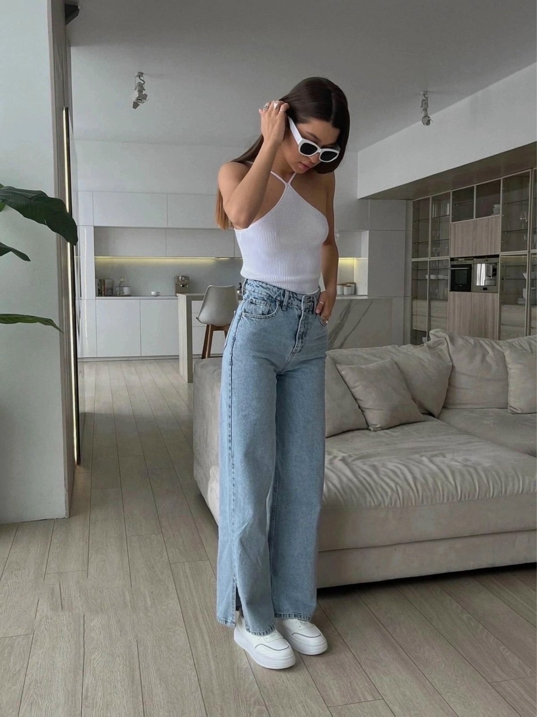 женские широкие джинсы,джинсы бананы,джинсы широкие,женские джинсы,джинсы брюки