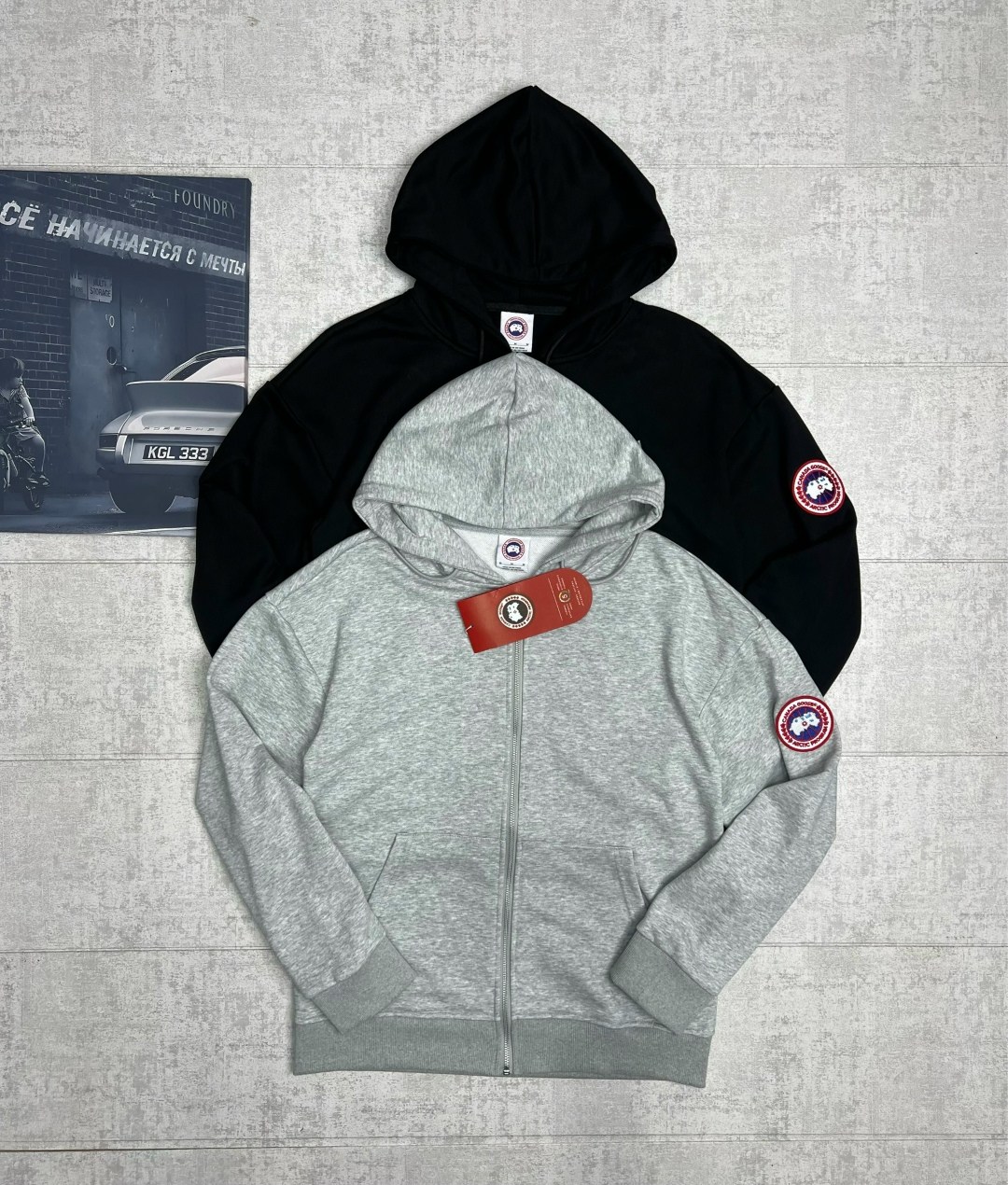 canada goose худи,толстовка,мужская толстовка,толстовки худи,серая толстовка