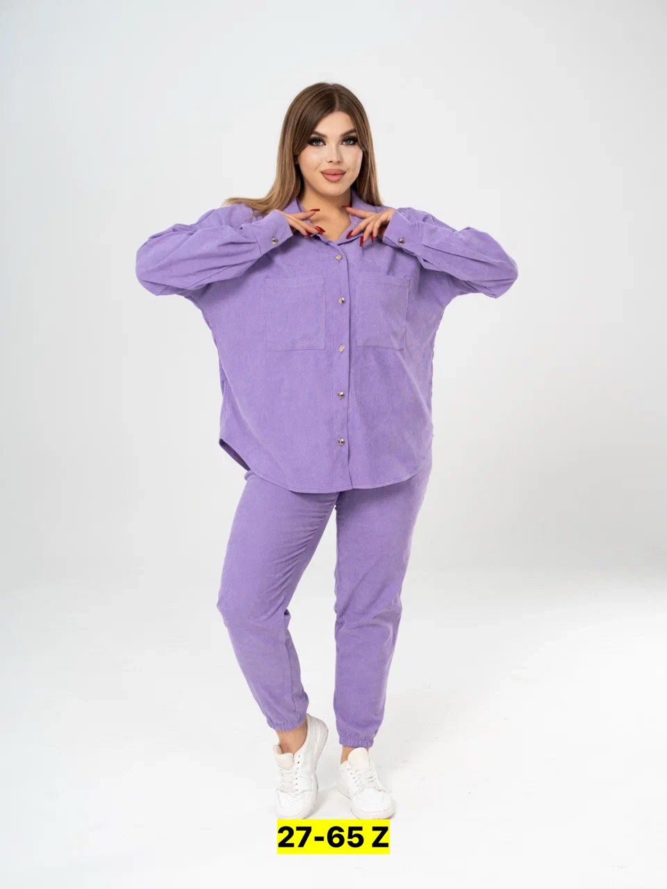 костюм вельветовый больших размеров magico 170318199,костюм вельветовый больших размеров magico,костюм женский,костюм брючный с рубашкой,костюм женский на флисе
