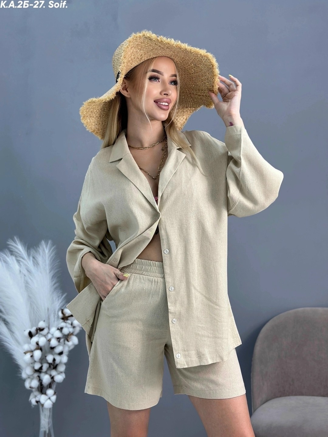 льняной костюм летний с шортами и рубашкой,женские костюмы,костюм женский летний с шортами и рубашкой,костюм с шортами летний льняной,летние костюмы