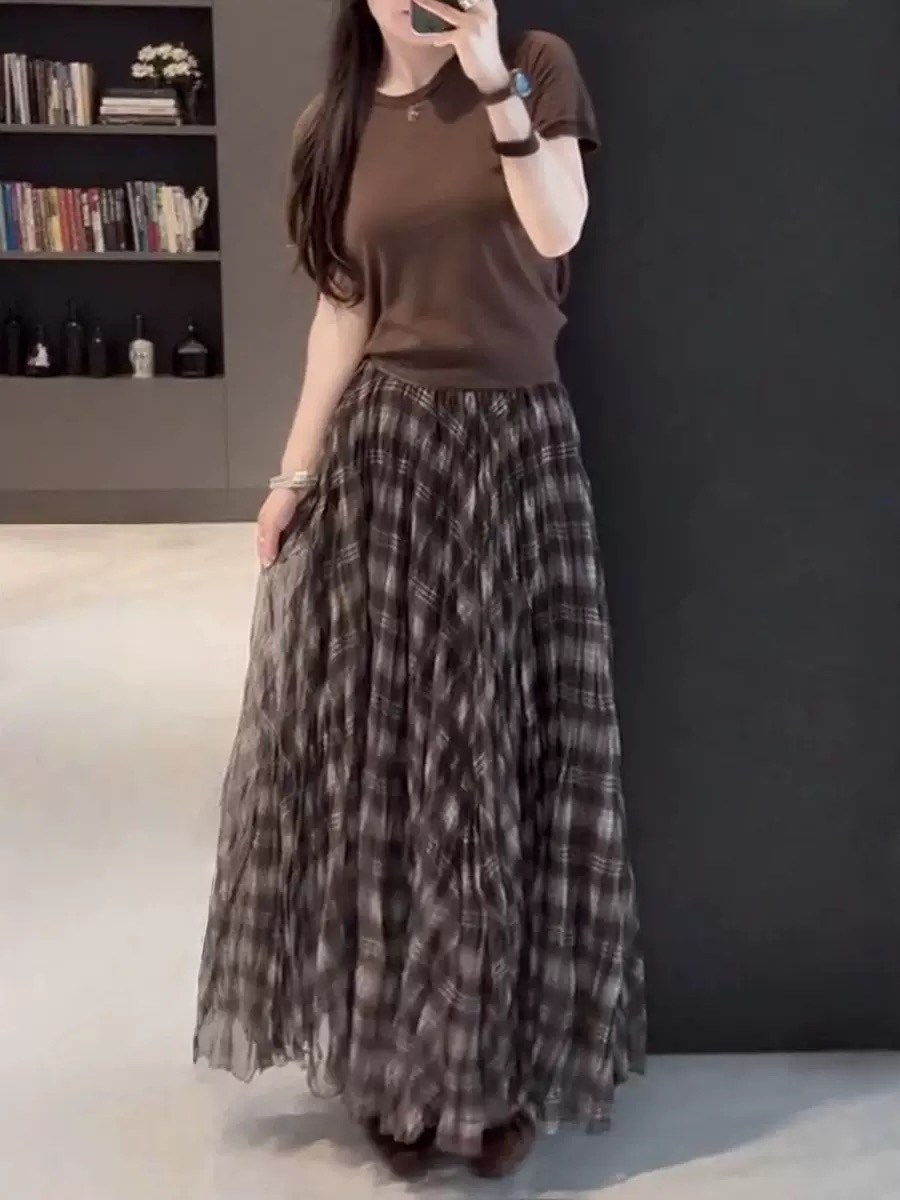 женская плиссированная юбка,длинная юбка,плиссированная юбка,женская плиссированная юбка средней длины,юбка средней длины