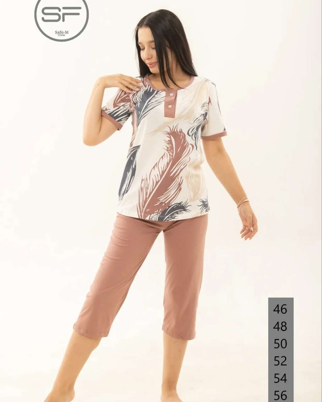 пижама с бриджами женская,пижама женская,пижама с бриджами,пижама с бриджами для дома,bella secret пижама с бриджами