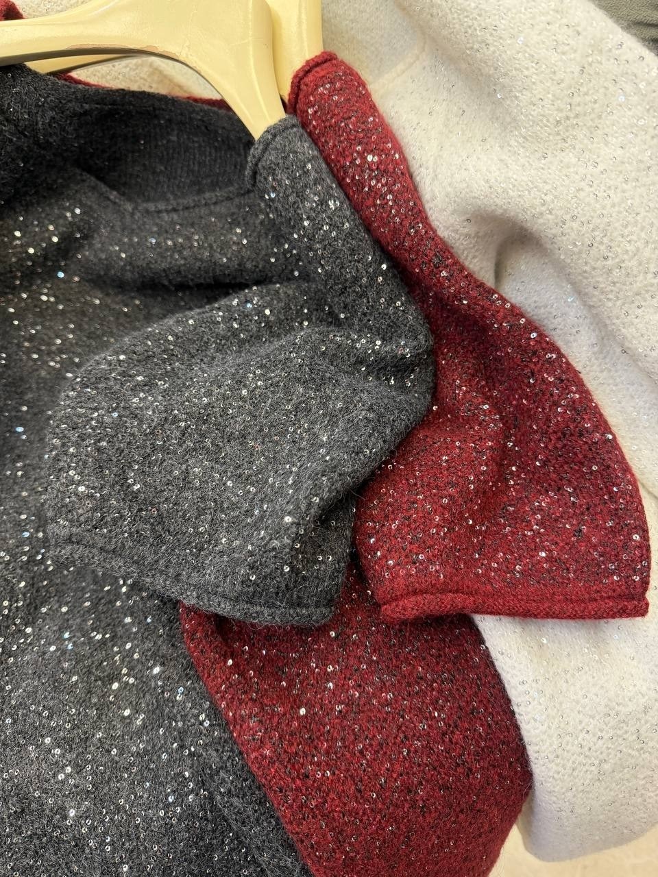 модные свитера,джемпер с пайетками,,женский свитер