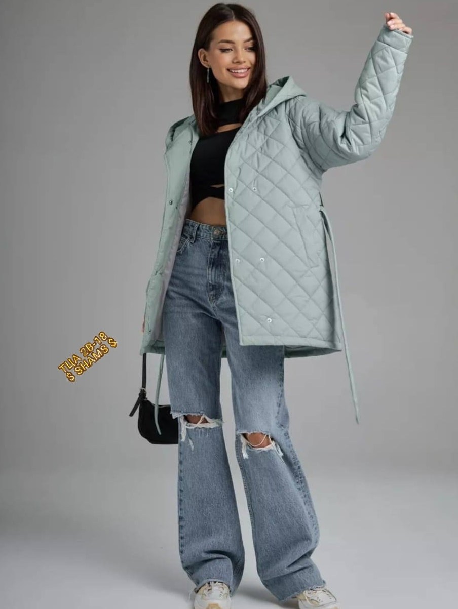 куртка женская демисезонная,пальто с капюшоном стеганое демисезонное comokod woman,куртка женская с капюшоном,женская куртка,пальто демисезонное стеганое comokod woman