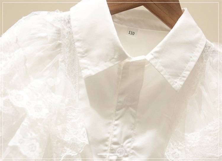 комплект одежды для девочек,кружевная рубашка,блузка для девочек,комплект одежды для маленьких девочек,белая кружевная блузка