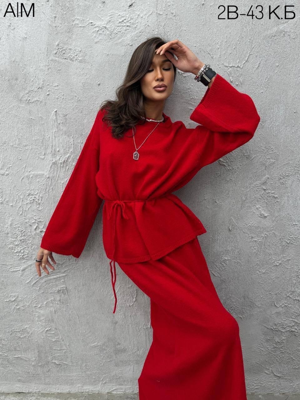 трикотажные костюмы,костюм с юбкой,юбочные костюмы mislana 11137 серый,трикотажный костюм с юбкой,костюм вязаный трикотажный с юбкой