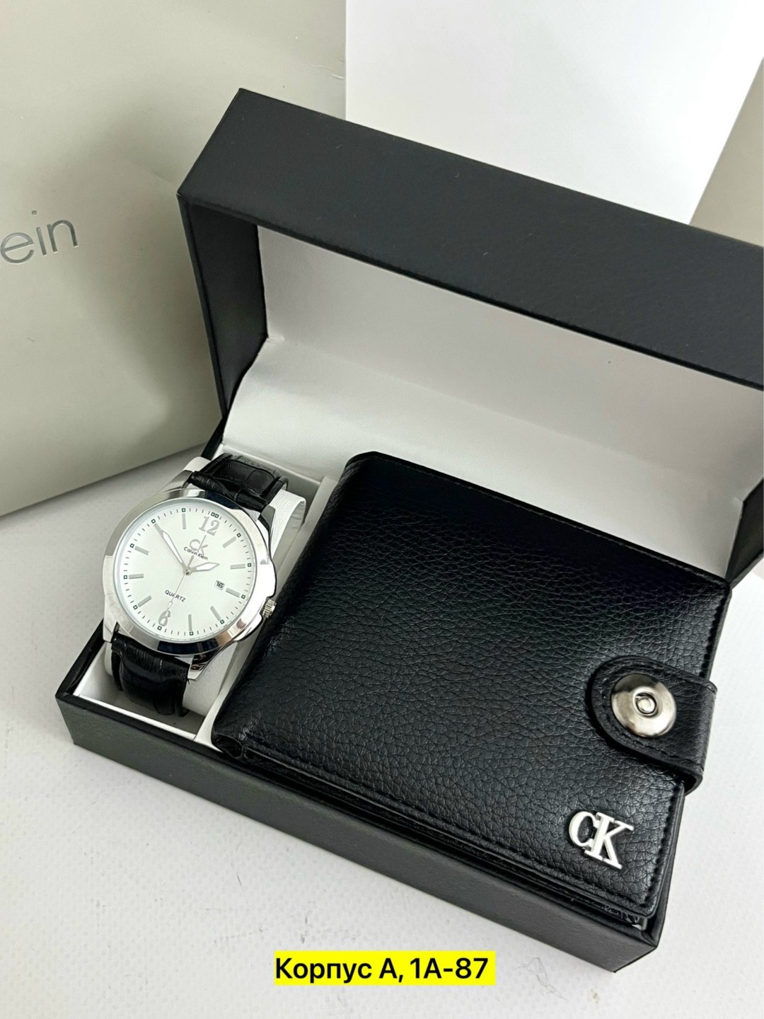мужской подарочный набор,набор кельвин кляйн часы и бумажник,подарочный набор calvin klein,мужские наборы,подарочный набор часы
