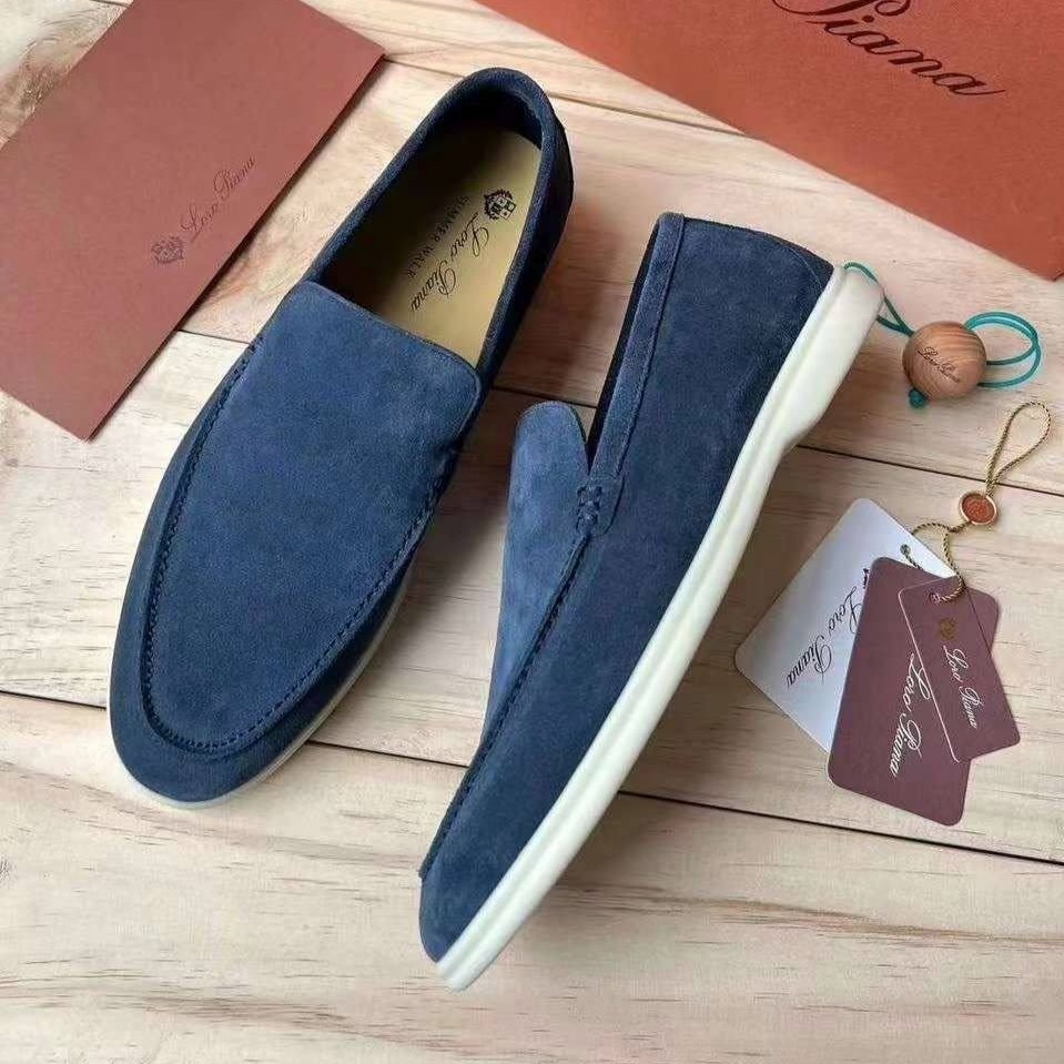 лоферы summer walk loro piana,лоферы loro piana мужские,мокасины лоро пиано мужские,замшевые лоферы summer walk loro piana,мужские лоферы замшевые лоро пиано a132117 чёрно-синие premium