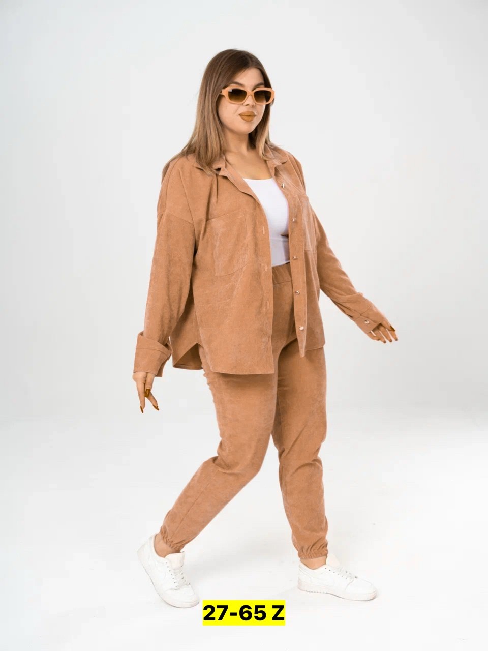 костюм вельветовый больших размеров magico 170318199,костюм вельветовый больших размеров magico,костюм женский,костюм брючный с рубашкой,костюм женский на флисе