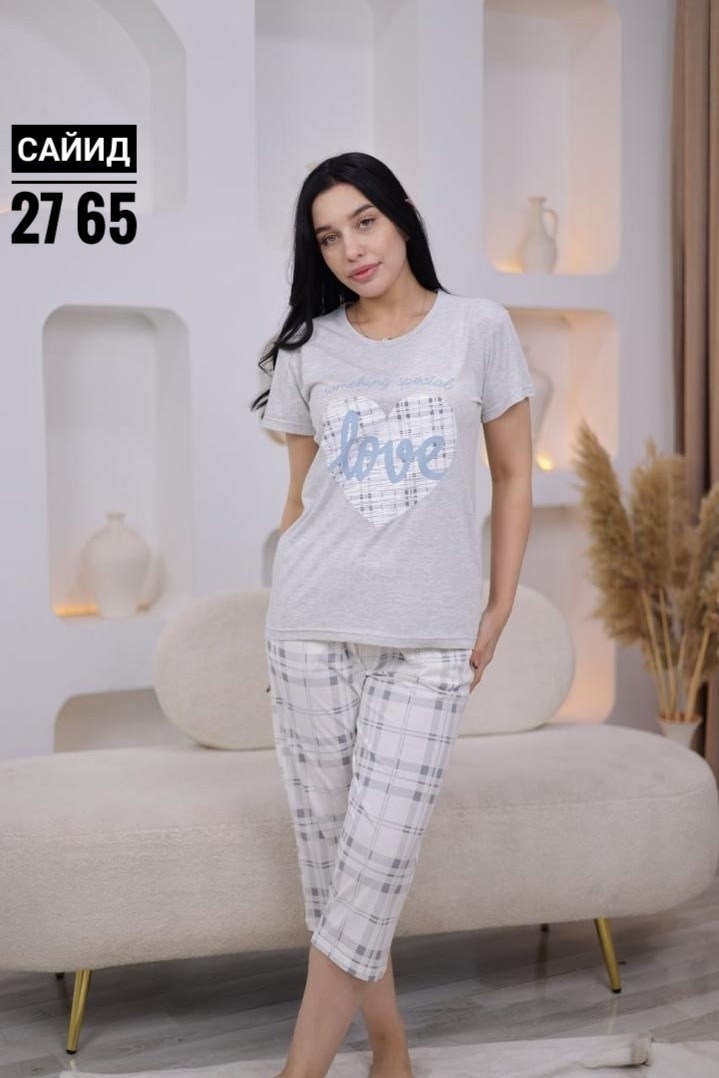 пижама женская,женская пижама с бриджами,пижама женская домашняя,пижама с бриджами,пижама серая
