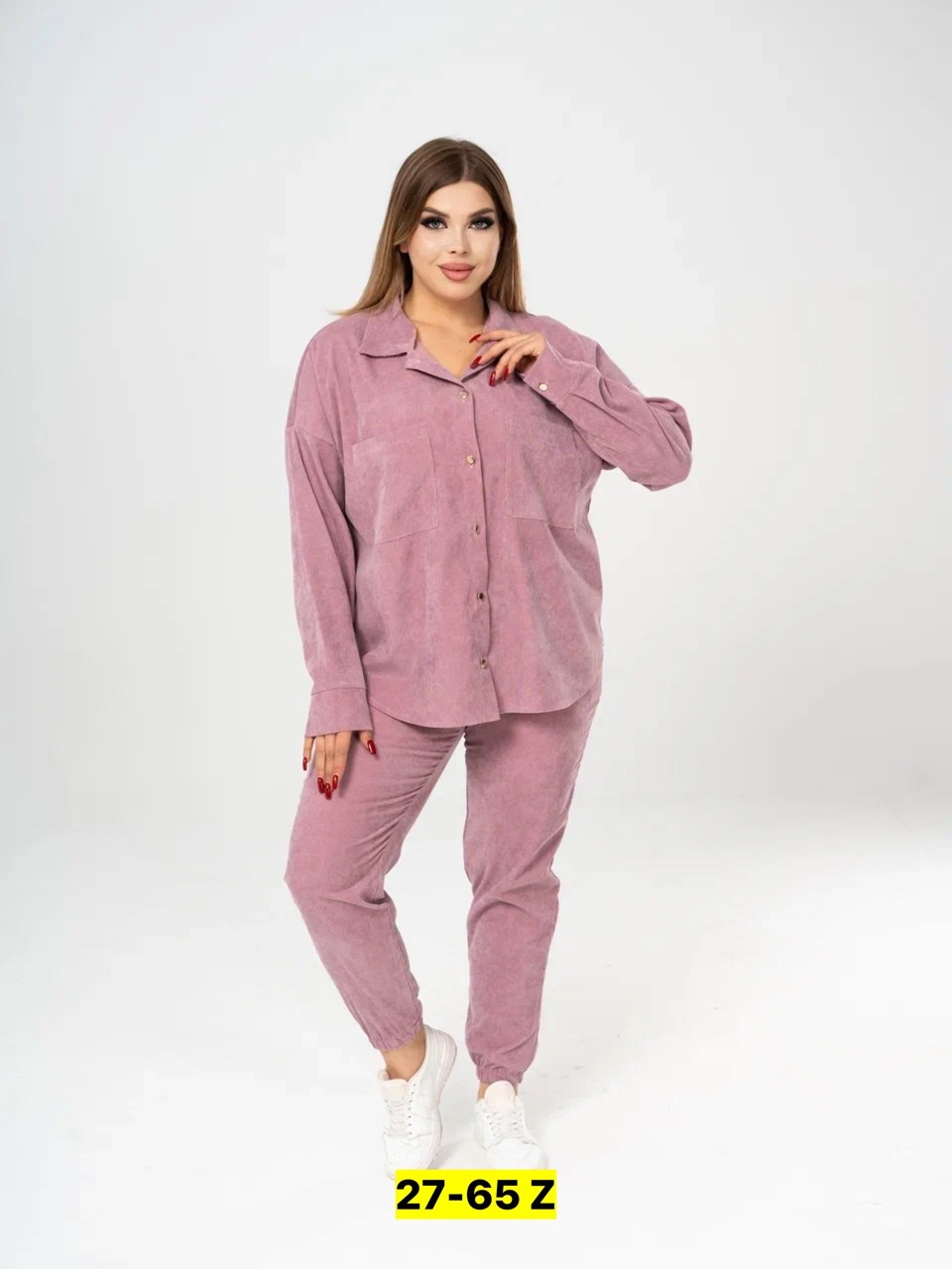 костюм вельветовый больших размеров magico 170318199,костюм вельветовый больших размеров magico,костюм женский,костюм брючный с рубашкой,костюм женский на флисе