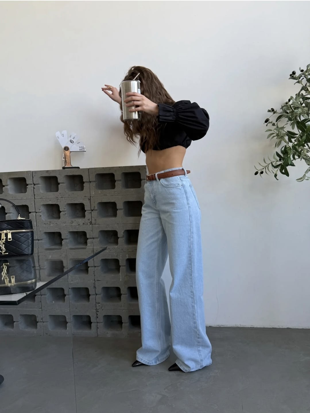 джинсы женские,широкие джинсы,джинсы трубы,джинсы модные,джинсы клеш blue group палаццо размер 26 голубой