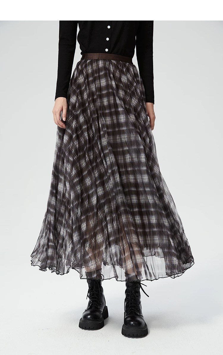 женская плиссированная юбка,длинная юбка,плиссированная юбка,женская плиссированная юбка средней длины,юбка средней длины