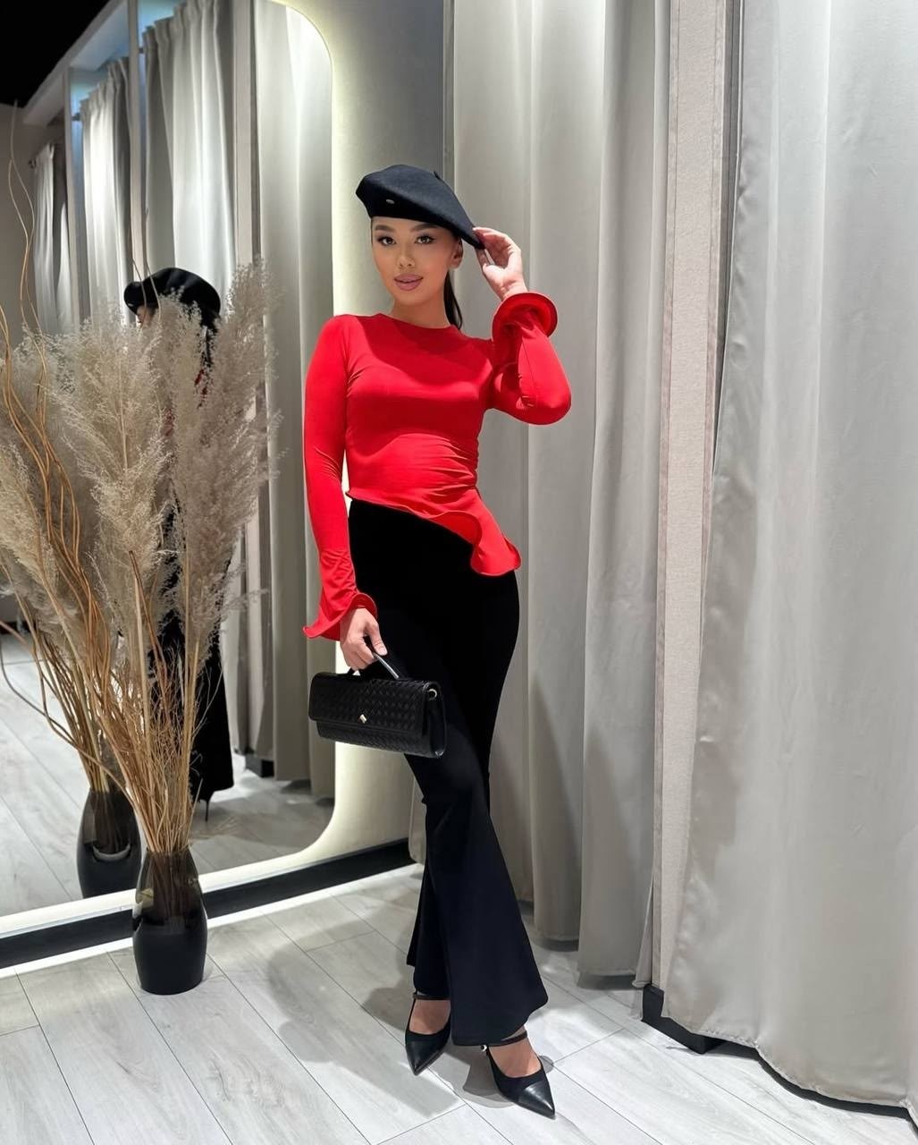 атласная юбка,юбка с высокой талией,длинная юбка,стильные наряды