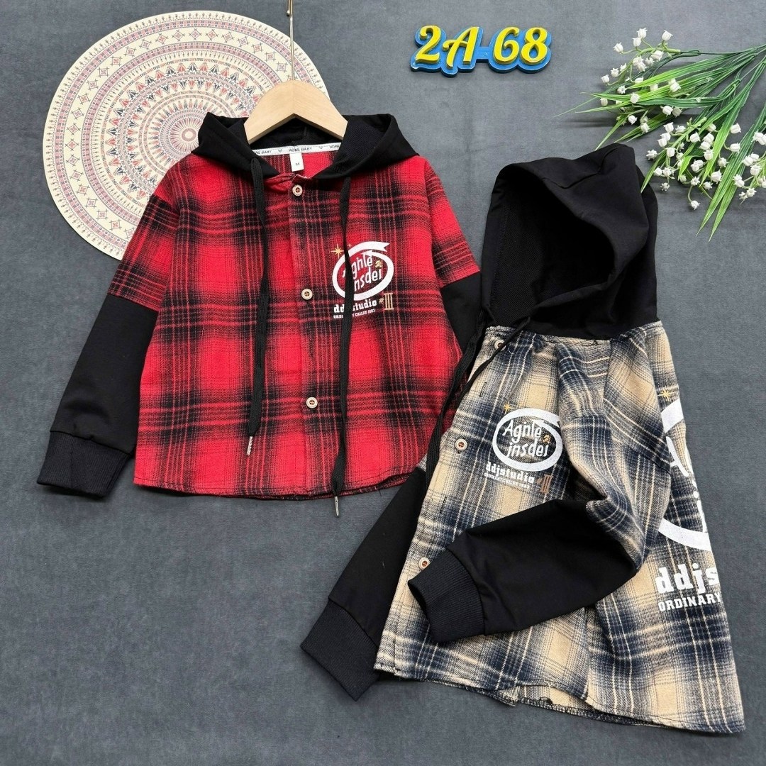 рубашка с капюшоном,рубашка для мальчика,рубашка детская,рубашка в клетку с капюшоном,рубашка с капюшоном для мальчика