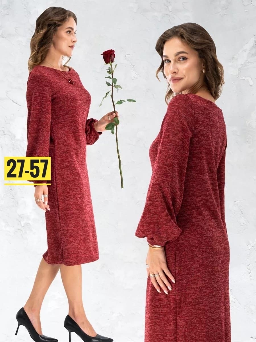 платье трикотажное женское миди,платье миди трикотажное с рукавами фонариками,платье фонарик,платье трикотажное миди с рукавами фонариками modamore,платье женское трикотажное