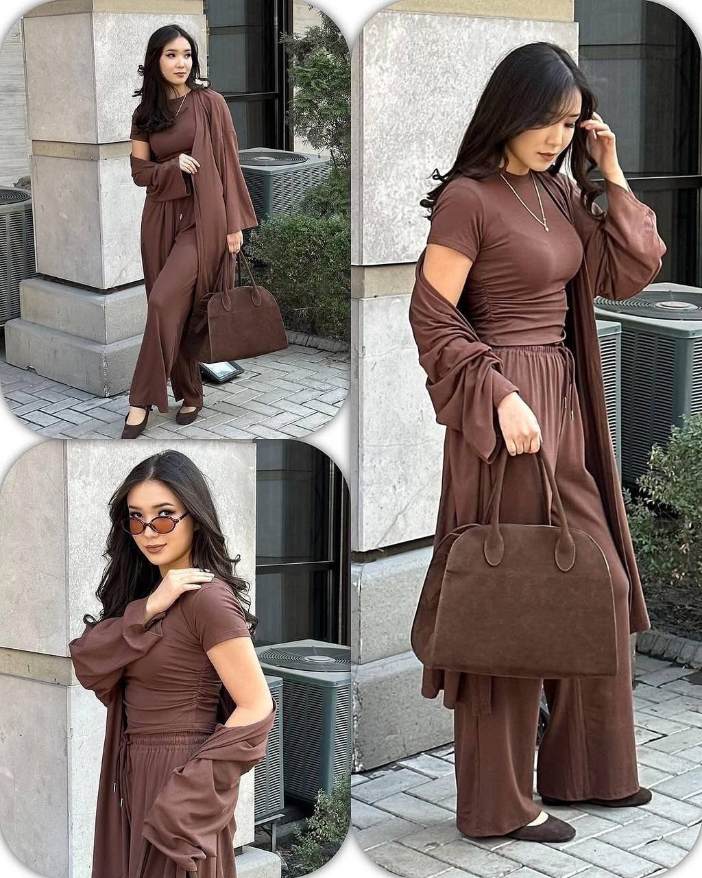 костюм тройка: кардиган, топ, брюки палаццо (плотный хлопок),костюм тройка летний с брюками,стильные костюмы,костюм с брюками палаццо,костюм с брюками