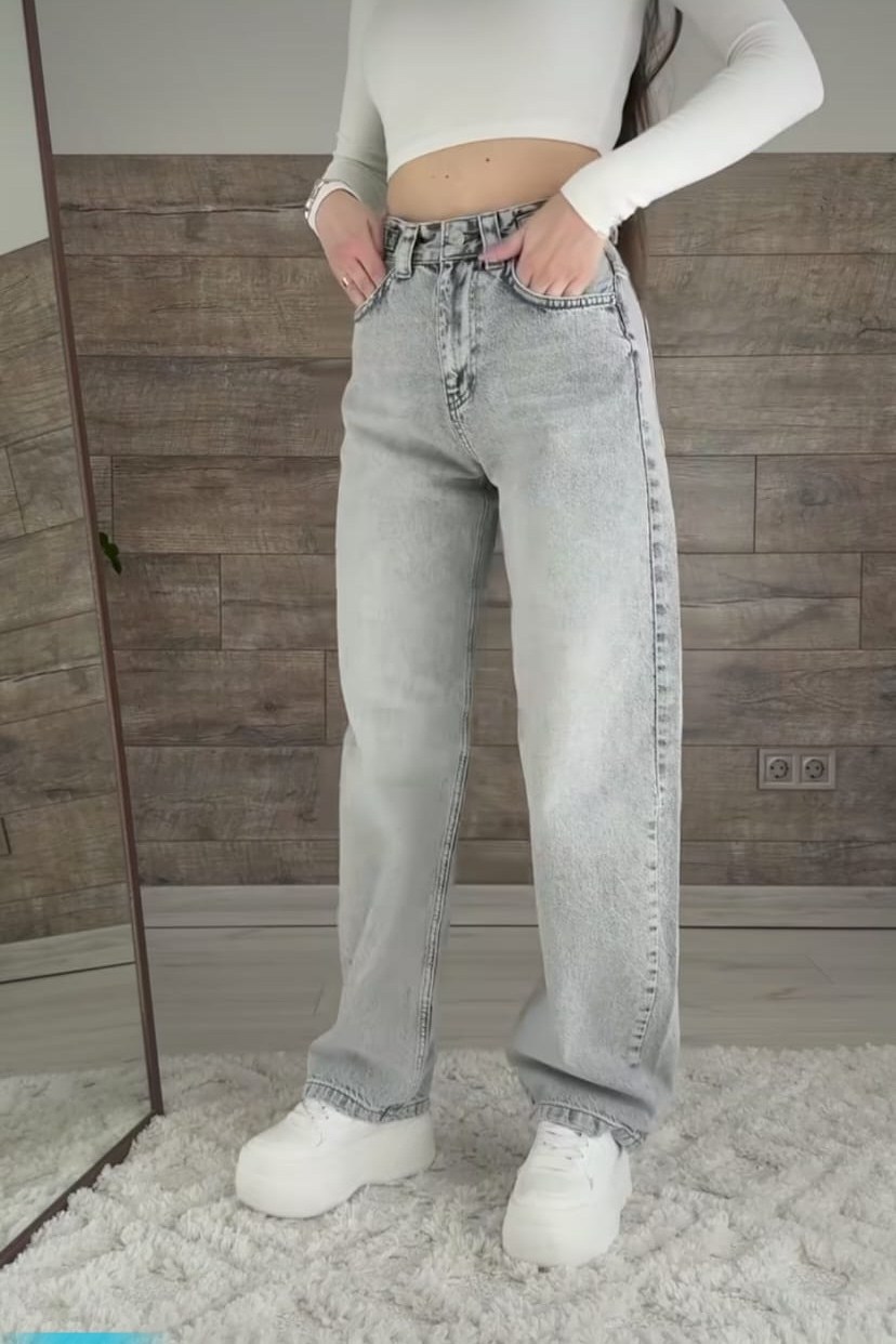 женские джинсы,джинсы,джинсы прямые,широкие женские джинсы,женские рваные серые джинсы палаццо