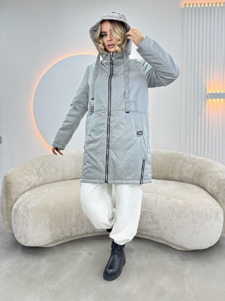 куртка демисезонная,удлиненная куртка,демисезонная куртка женская,куртка женская серая,женская зимняя куртка