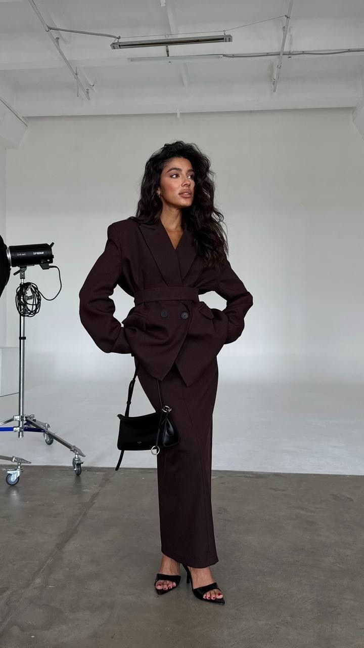 костюм брючный,брючный костюм женский,костюм с поясом,женский костюм