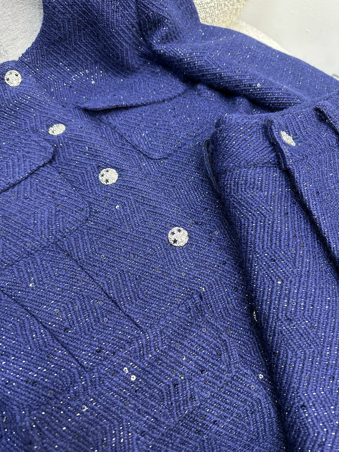 женское твидовое короткое пальто темно-синего цвета,твидовый костюм,женский элегантный твидовый теплый костюм,женское твидовое пальто uhy tgf темно-синего цвета,женский твидовый костюм