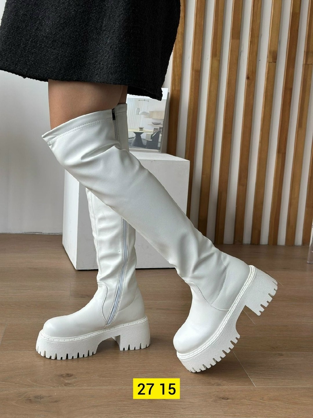женские сапоги,ботфорты женские,ботфорты,ботфорты чулки на платформе демисезонные maniolini цвет белый,ботфорты белые на высокой платформе
