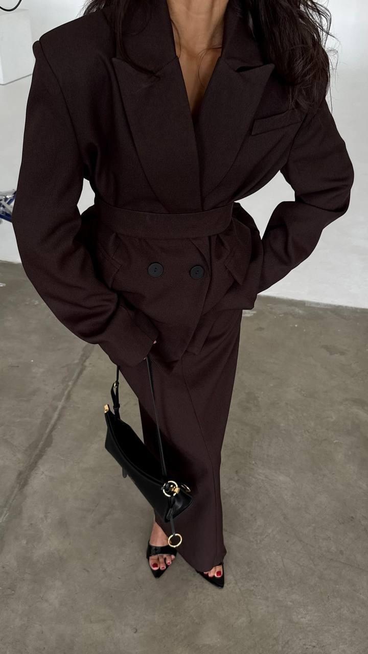 костюм брючный,брючный костюм женский,костюм с поясом,женский костюм