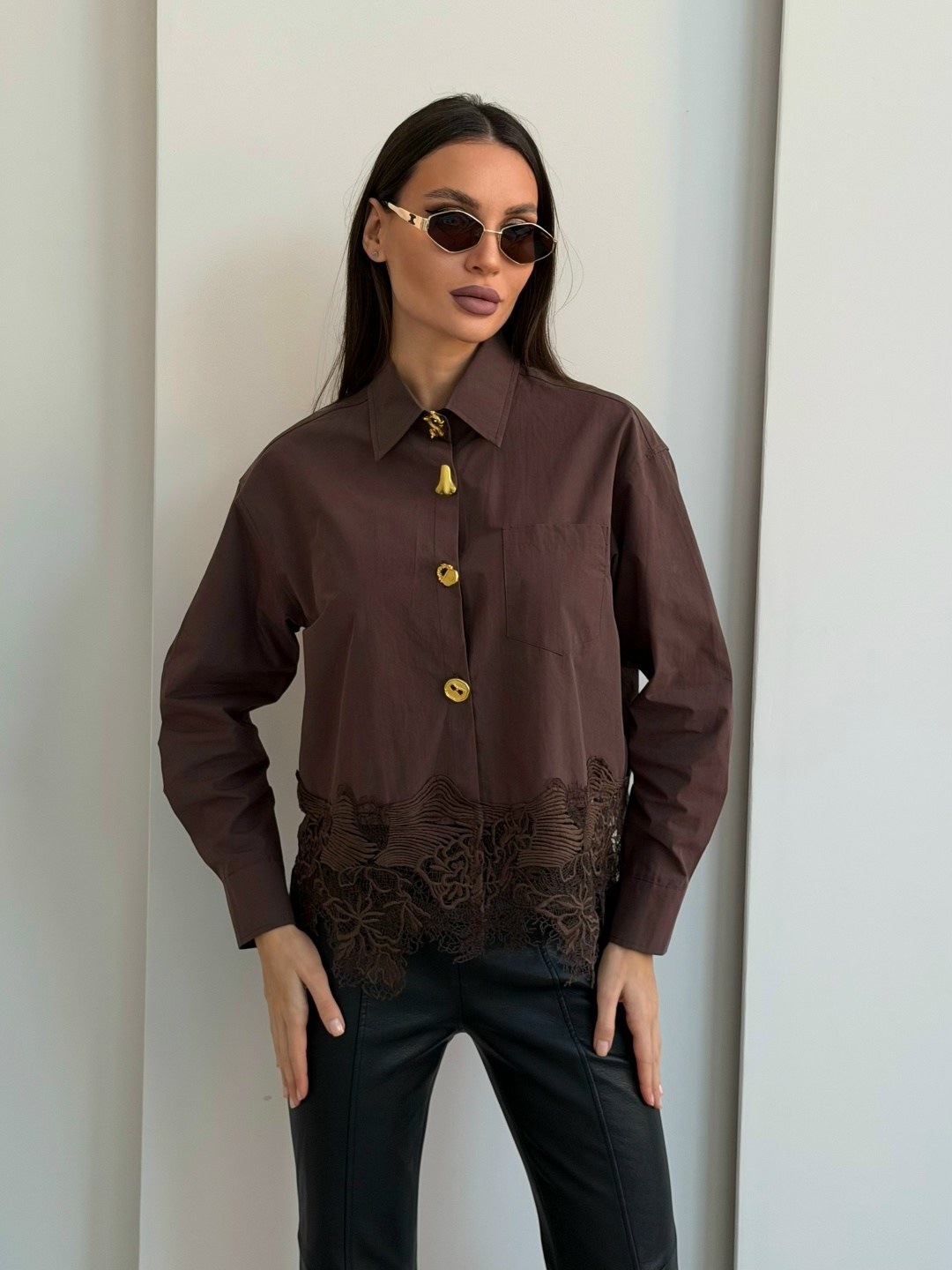 коричневая рубашка,женская рубашка,рубашка weekend max mara коричневый,женская блуза,блуза классическая