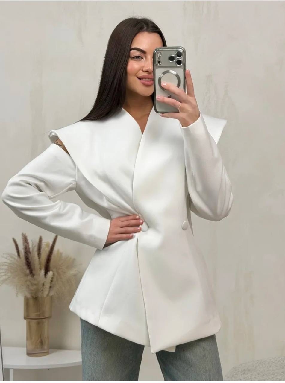 костюм пиджак,костюм,высокая мода,пиджак с открытыми плечами