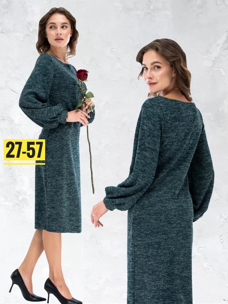 платье трикотажное женское миди,платье миди трикотажное с рукавами фонариками,платье фонарик,платье трикотажное миди с рукавами фонариками modamore,платье женское трикотажное