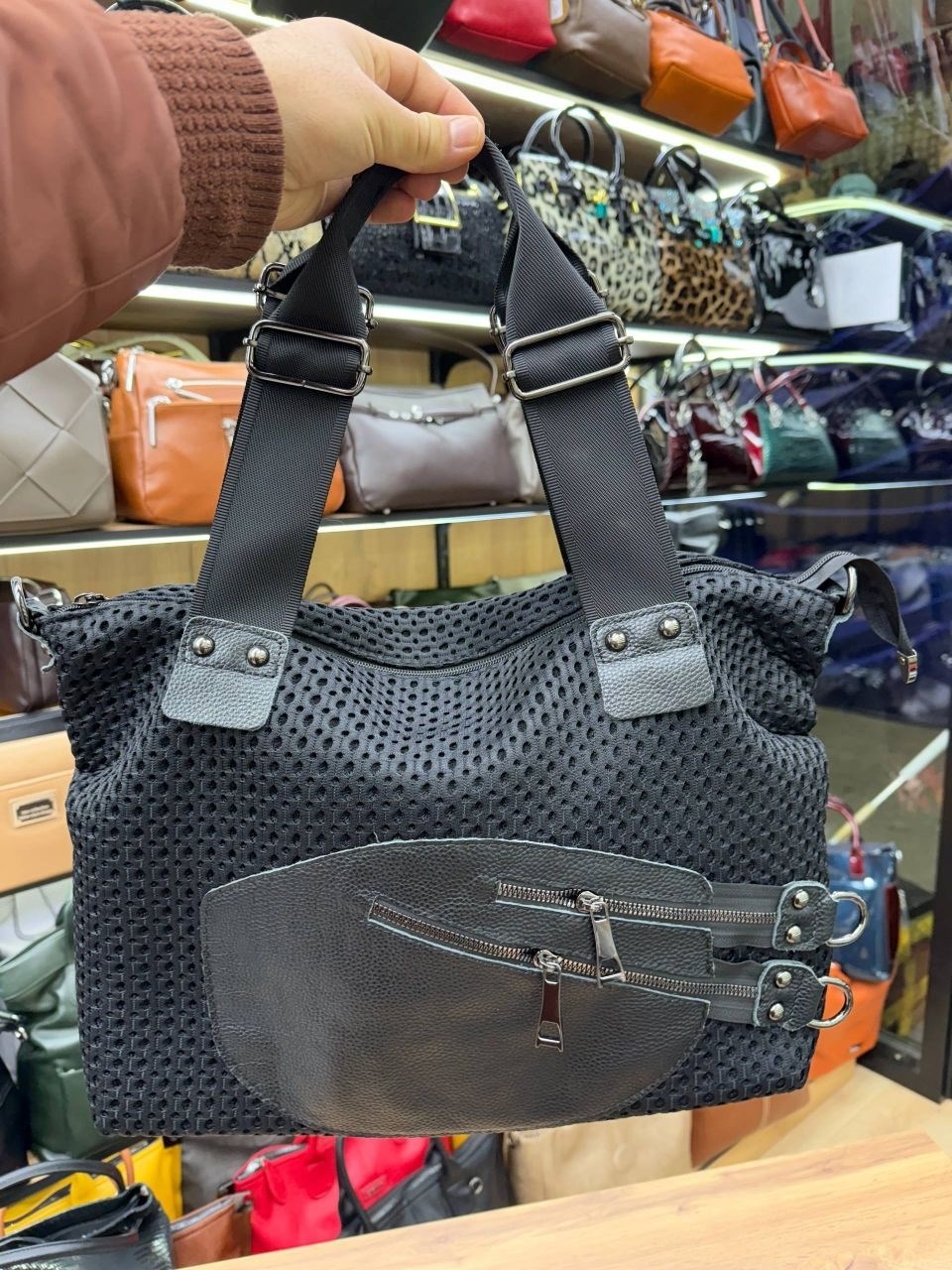 сумка,комплект сумка,женская сумка,сумочка,сумка тоут большая сетчатая