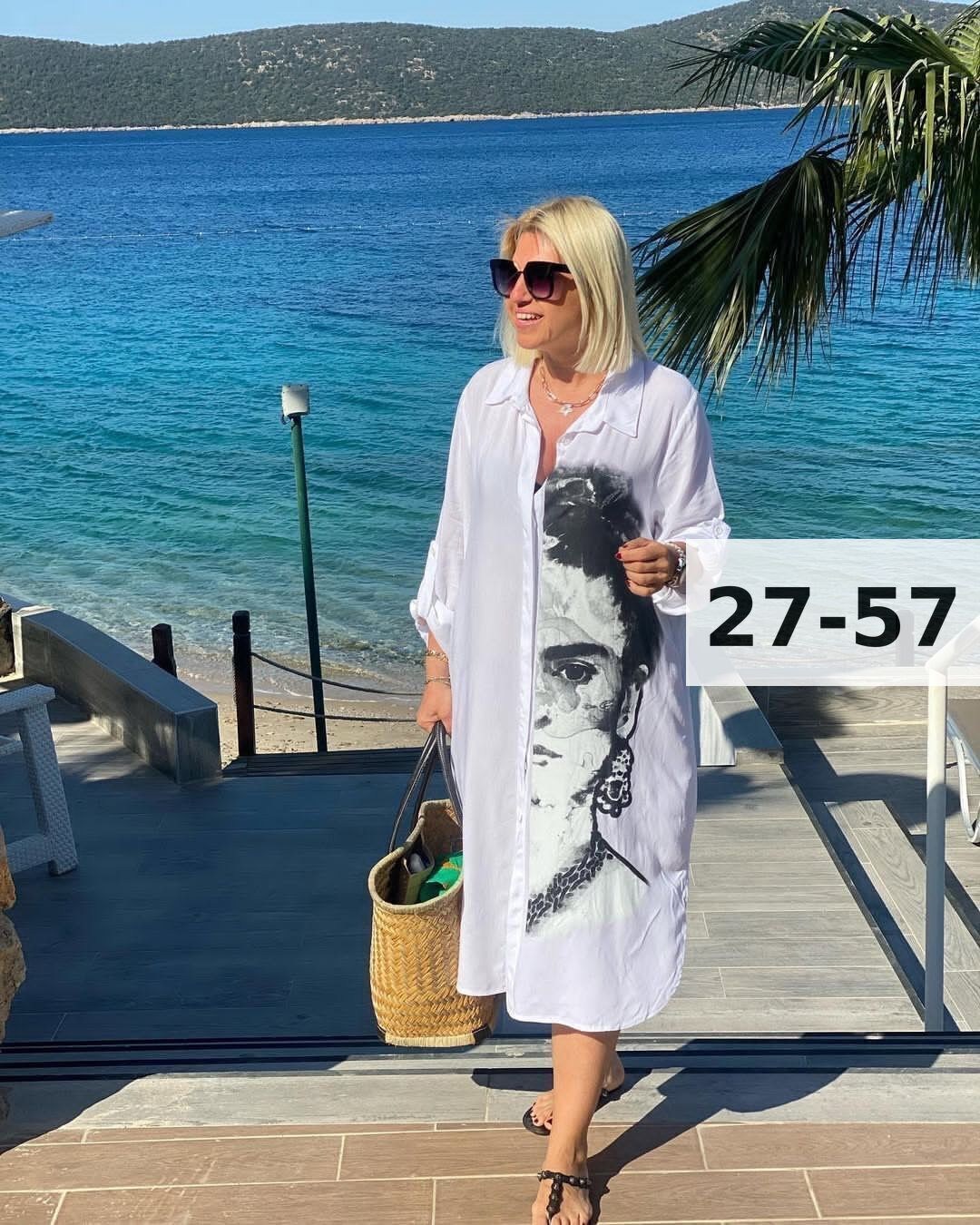 рубашка пляжная туника,сток одежда,платье рубашка с рисунком,платье рубашка с принтом,рубашка женская