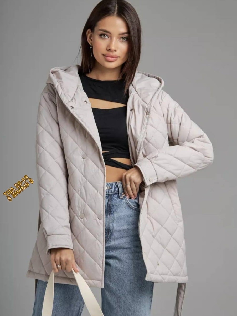 куртка женская демисезонная,пальто с капюшоном стеганое демисезонное comokod woman,куртка женская с капюшоном,женская куртка,пальто демисезонное стеганое comokod woman