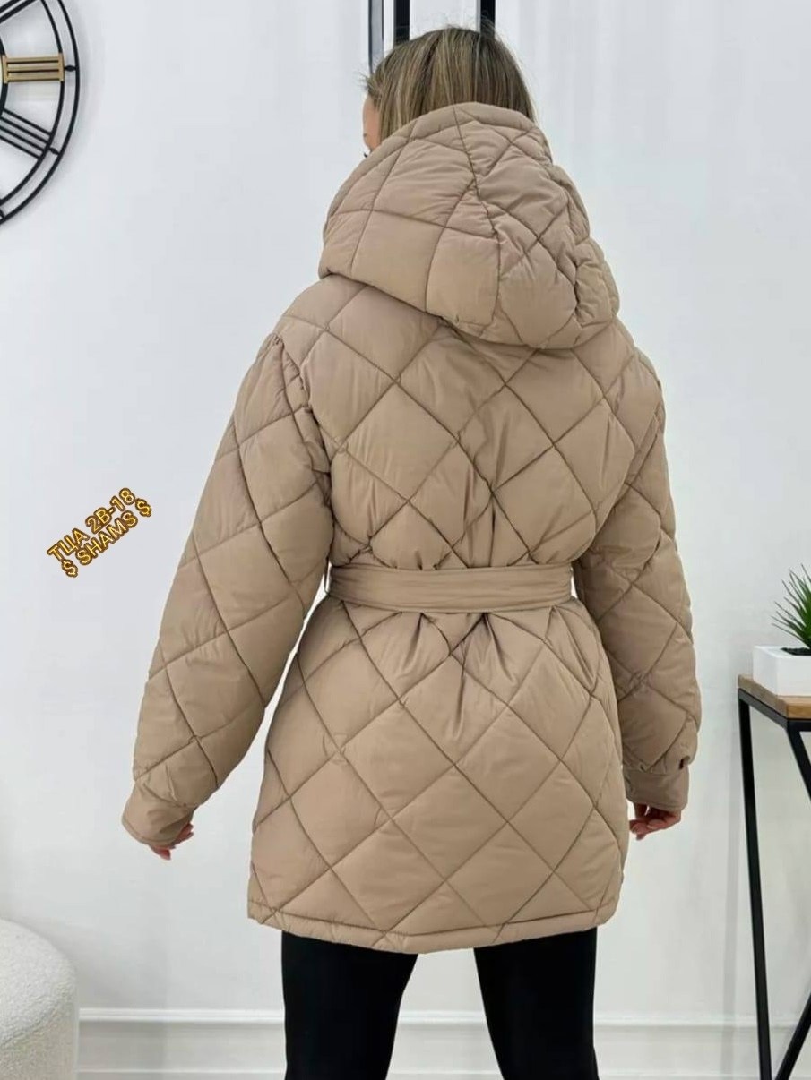 куртка женская демисезонная,пальто с капюшоном стеганое демисезонное comokod woman,куртка женская с капюшоном,женская куртка,пальто демисезонное стеганое comokod woman