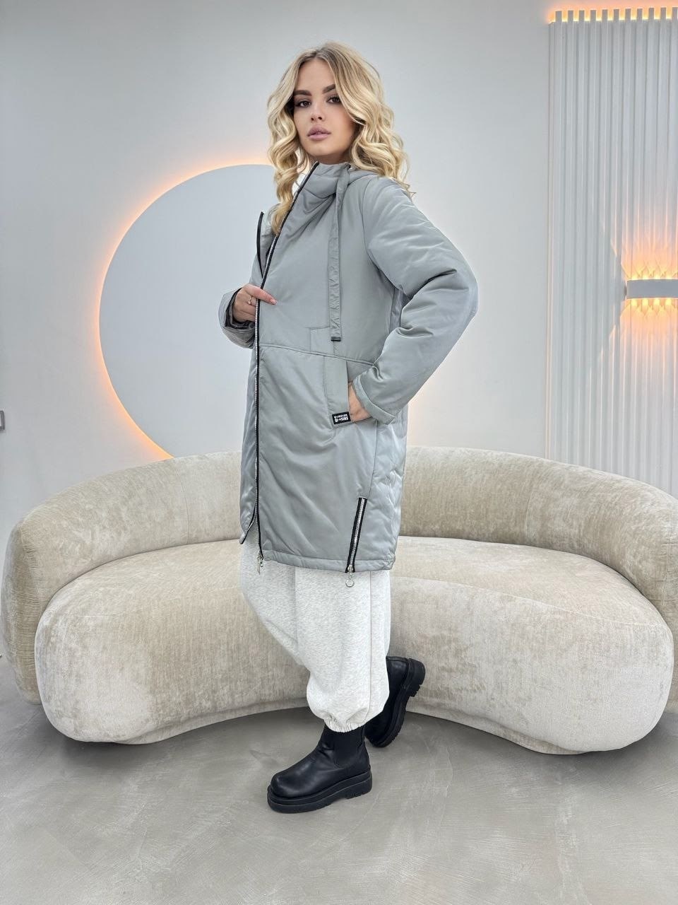 куртка демисезонная,удлиненная куртка,демисезонная куртка женская,куртка женская серая,женская зимняя куртка