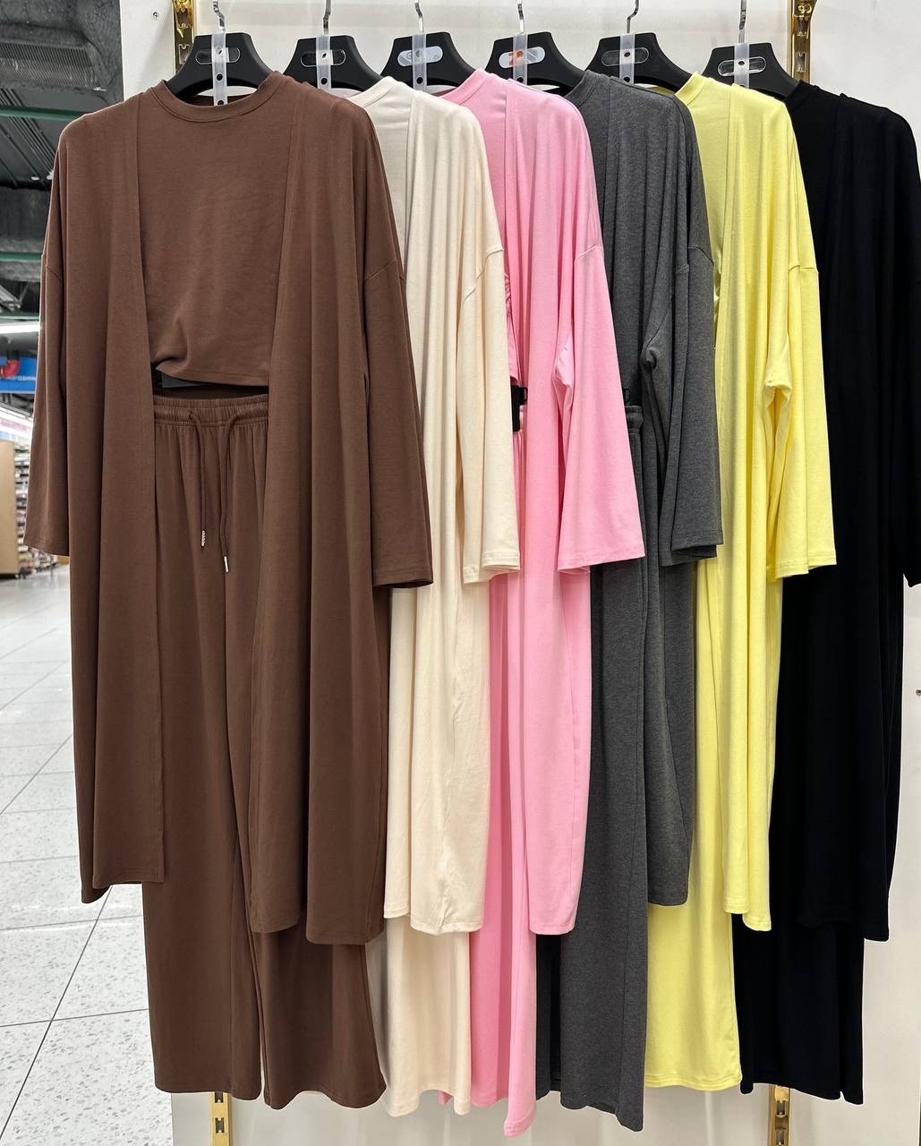 костюм тройка: кардиган, топ, брюки палаццо (плотный хлопок),костюм тройка летний с брюками,стильные костюмы,костюм с брюками палаццо,костюм с брюками