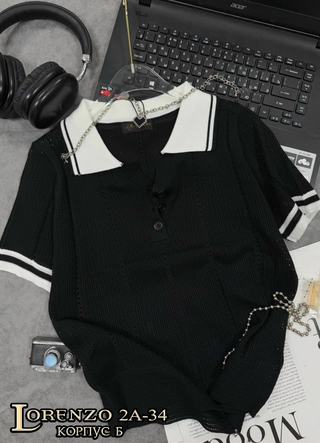 женская футболка-поло с коротким рукавом голубая кофта vi&so 477159029,женская кофта,женская футболка-поло с коротким рукавом голубая кофта vi&so,кофта поло,кофточка