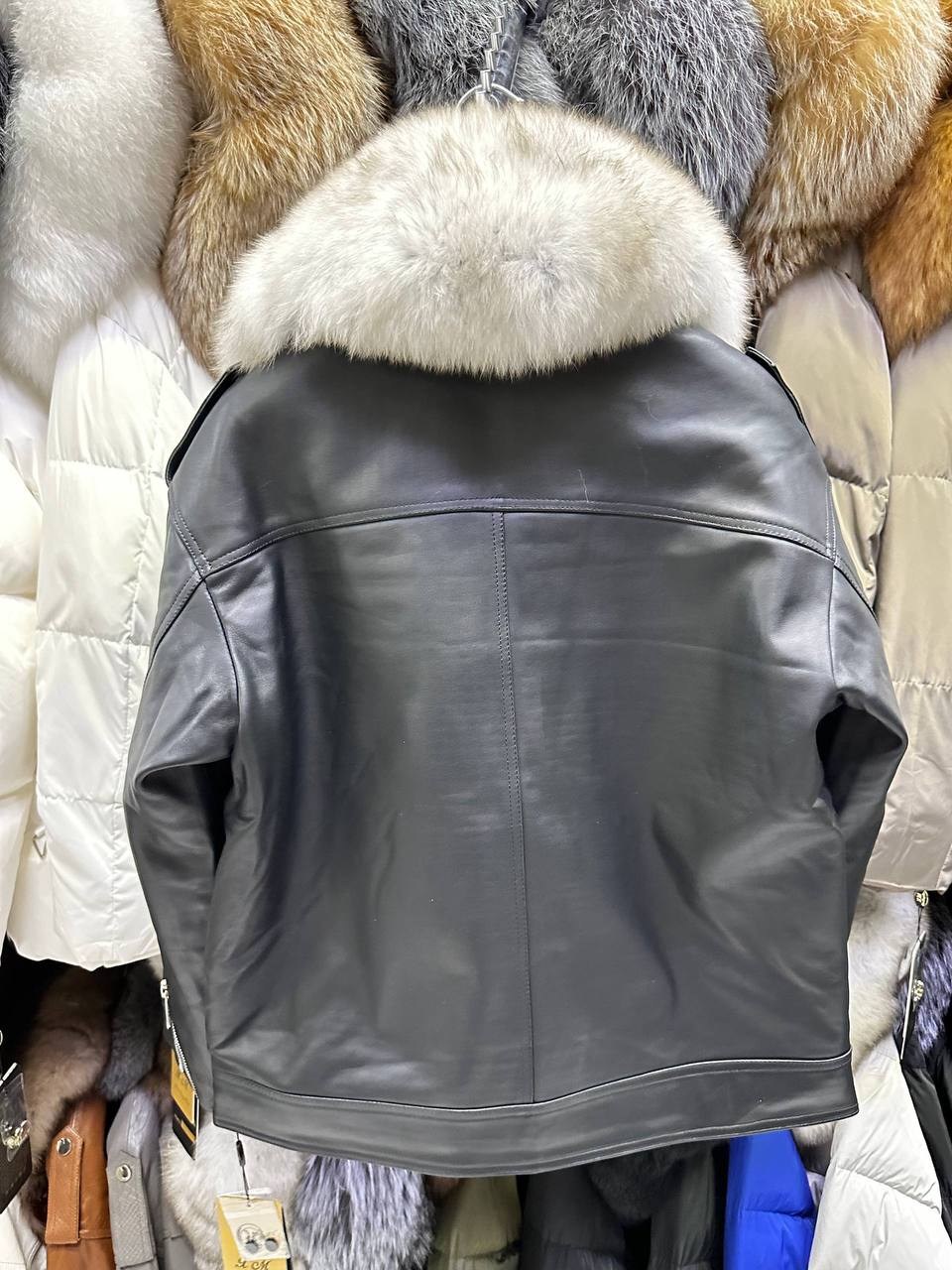 куртка натуральная гладкая кожа с мехом норки,куртка кожаная с мехом,кожаная куртка с мехом песца,кожанка из натуральной гладкой кожи с мехом песца,куртка натуральная кожа мех чернобурка