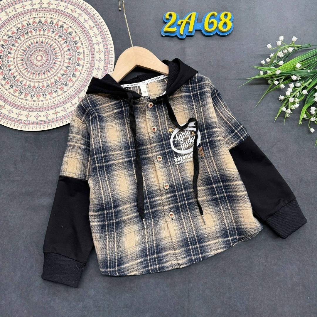 рубашка с капюшоном,рубашка для мальчика,рубашка детская,рубашка в клетку с капюшоном,рубашка с капюшоном для мальчика