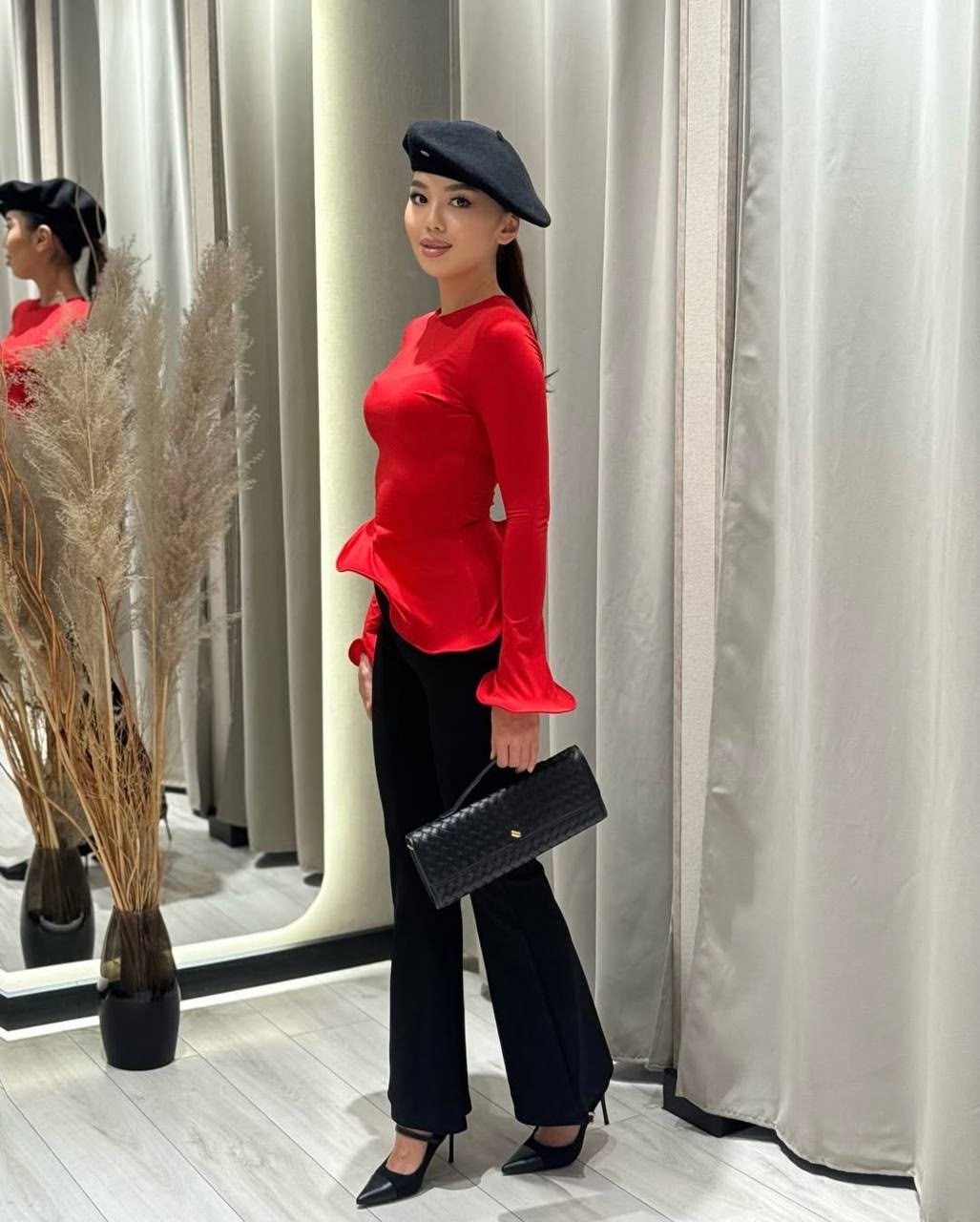 атласная юбка,юбка с высокой талией,длинная юбка,стильные наряды