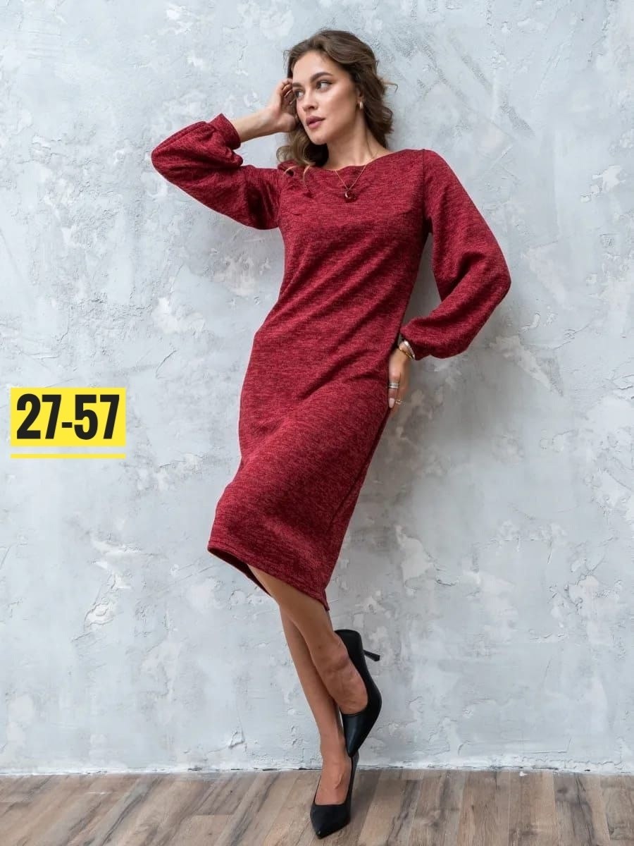 платье трикотажное женское миди,платье миди трикотажное с рукавами фонариками,платье фонарик,платье трикотажное миди с рукавами фонариками modamore,платье женское трикотажное