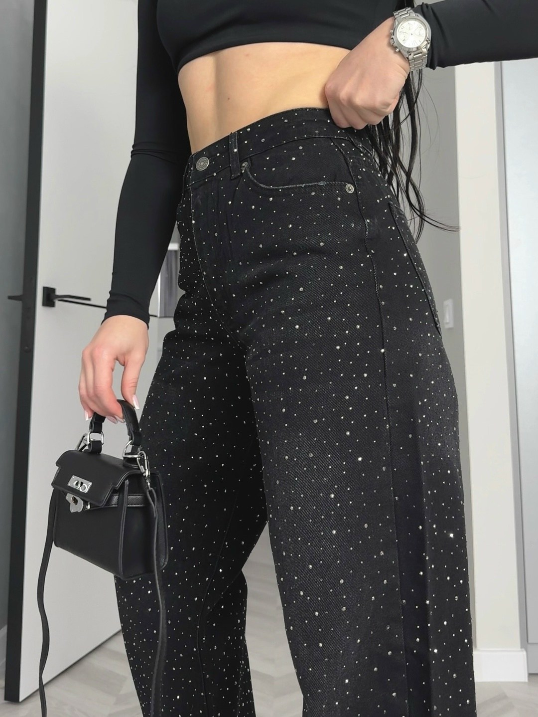 джинсы со стразами,брюки со стразами,джинсы модные,брюки пайетки