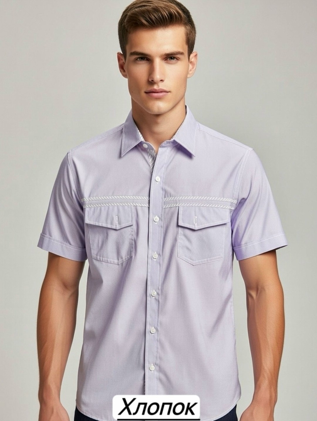рубашка мужская короткий рукав,рубашка мужская,рубашка,мужская сорочка,фиолетовая рубашка