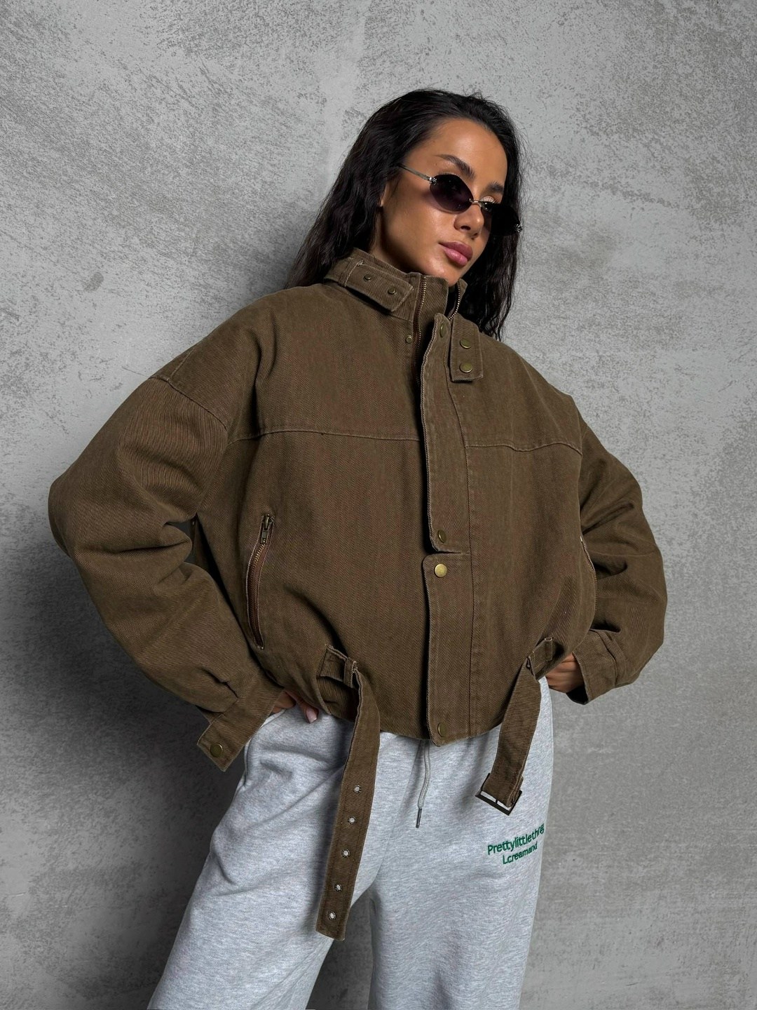 куртка бомбер,повседневная куртка,куртка оверсайз,куртка с карманами,куртка бомбер осенняя win denim88-92 цвет коричневый