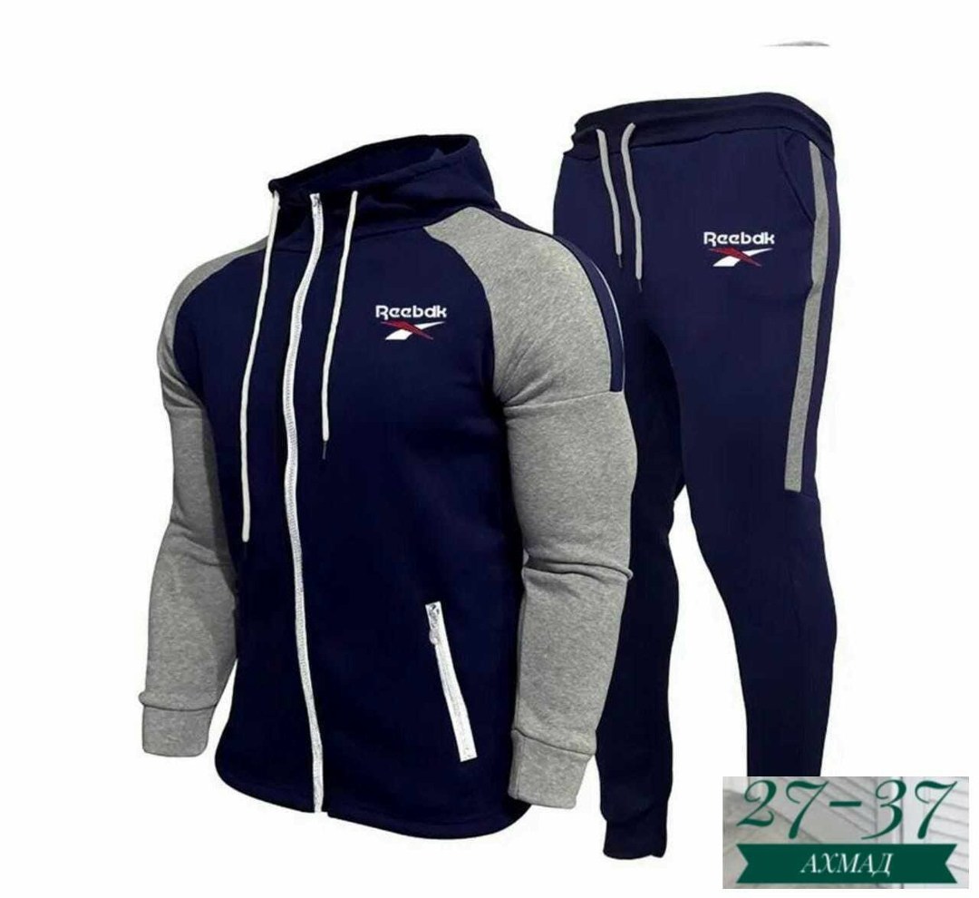 мужской повседневный спортивный костюм,спортивный костюм рибок мужской серый,серый костюм рибок мужской,костюм спортивный,спортивный костюм мужской спортивный костюм
