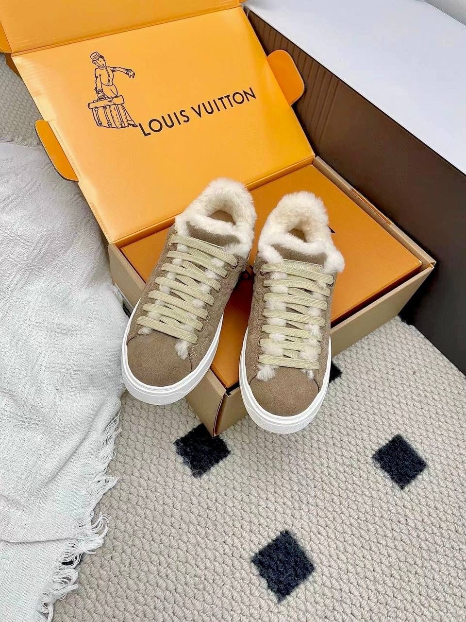 кеды louis vuitton time out зимние бежевые,кроссовки женские louis vuitton,,louis vuitton зимние кроссовки,бежевые кроссовки луи виттон