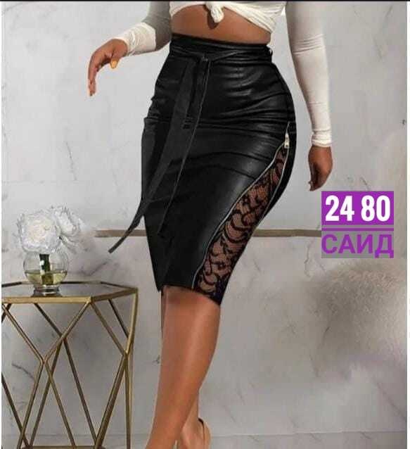 юбка для женщин,юбка из искусственной кожи,женская юбка кожаная с разрезом,кожаная юбка женская,женская кожаная юбка с кружевным ремешком